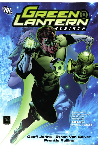 Green Lantern: Rebirth — capa da coletânea — arte oficial de quadrinhos