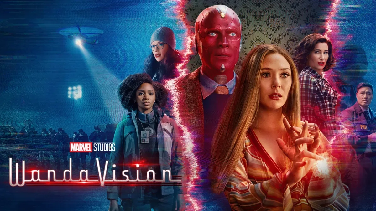 Arte de divulgação da série WandaVision.