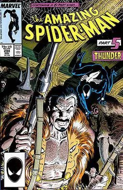 Capa de The Amazing Spider-Man #294, parte de A Última Caçada de Kraven.
