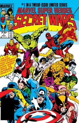 Capa de uma edição de Guerras Secretas (1984).